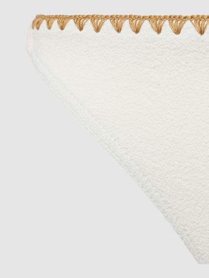 Banana Moon Figi bikini z wiązanymi detalami model ‘DIMKA SANTAFE’ Złamany biały 2