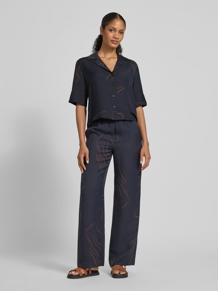 someday. Relaxed Fit Bluse mit Resortkragen Modell 'Zesora' Dunkelblau 1