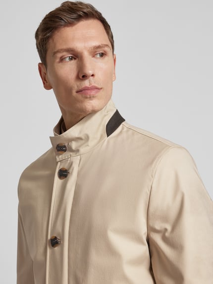 ROY ROBSON Lange jas met opstaande kraag Beige - 3