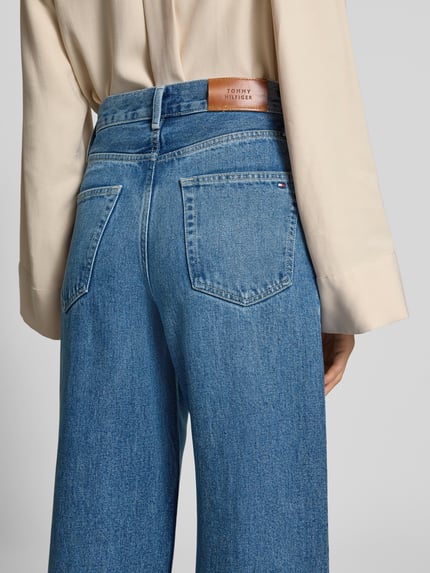 Tommy Hilfiger Wide leg jeans van lyocell Bleu gemêleerd - 3