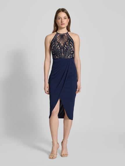 Lipsy Cocktailkleid mit Nahtreißverschluss Marine 4
