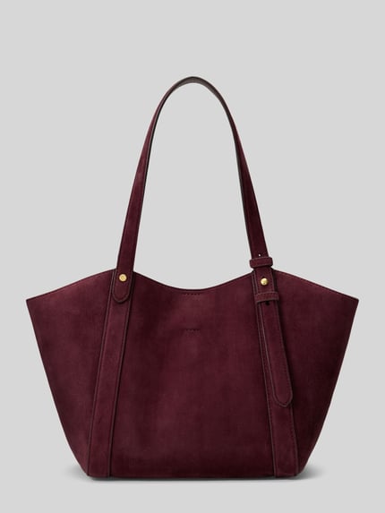 Lauren Ralph Lauren Torebka z uchwytem z naturalnej skóry owczej model 'TASHA' Bordowy 5