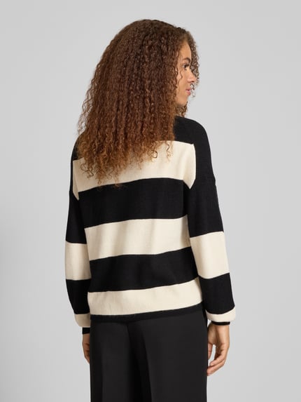 ONLY Loose Fit Strickpullover aus Viskose-Mix Modell 'ATIA' Black 5