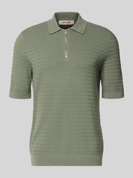 ONLY & SONS koszulka polo o kroju regular fit z czystej bawełny model 'MENU' Miętowy 2
