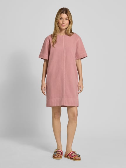 Jake*s Studio Woman Minikleid mit Rundhalsausschnitt Altrosa 1