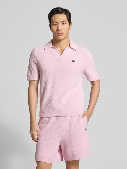 Lacoste regular fit poloshirt van katoenmix Roze - 4