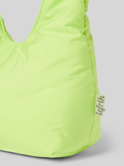 Lefrik Handtasche mit Knotendetails Modell 'BIWA' Neon Gruen 3