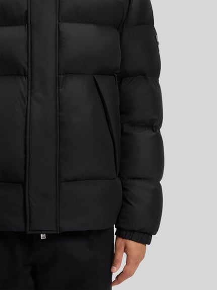 BOSS Regular fit gewatteerd jack met opstaande kraag met drukknopen Zwart - 6