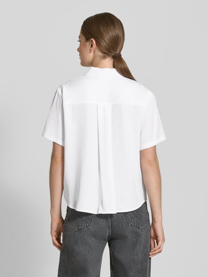 Samsøe Samsøe Regular fit blouseshirt met platte kraag, model 'MINA' Wit - 5