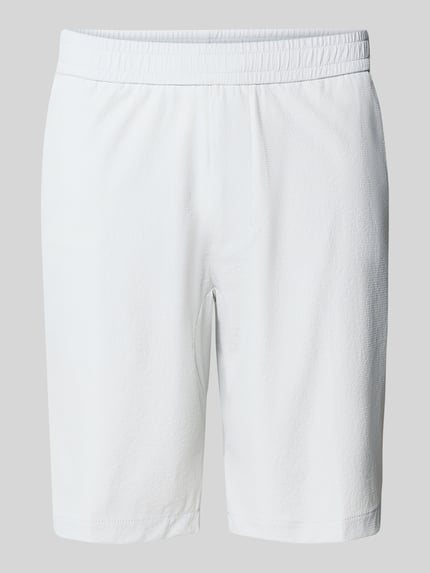 BOSS Green Regular Fit Shorts aus schnell trocknendem Material Hellgrau 2