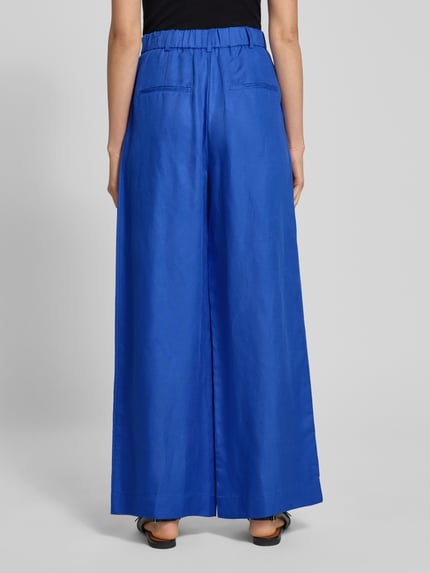 Selected Wide Leg Stoffhose aus Lyocell-Leinen-Mix Modell 'LYRA' Royal 5