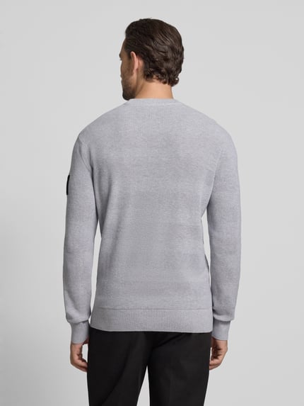 Tom Tailor Denim Regular Fit Pullover aus reiner Baumwolle Hellgrau Melange 5