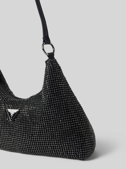 GUESS Schoudertas met strass-steentjes Zwart - 3