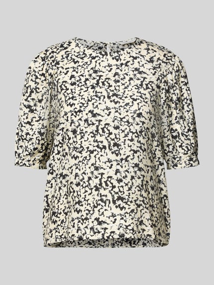 MSCH Copenhagen Regular fit blouse met 1/2-mouwen, model 'Jusia' Offwhite - 2