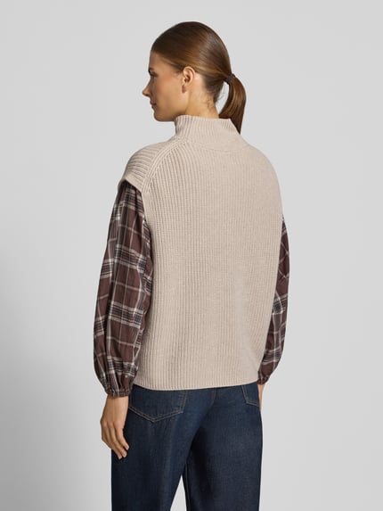 Marc O'Polo Strickpullunder mit Mock Neck Stein 5