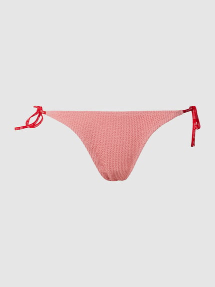 Tommy Hilfiger Bikinibroekje met vetersluiting Neon roze - 1