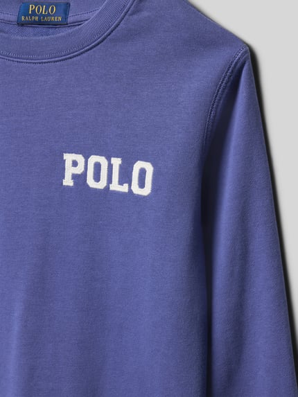 Polo Ralph Lauren Teens Sweatshirt met labelstitching Blauw - 2