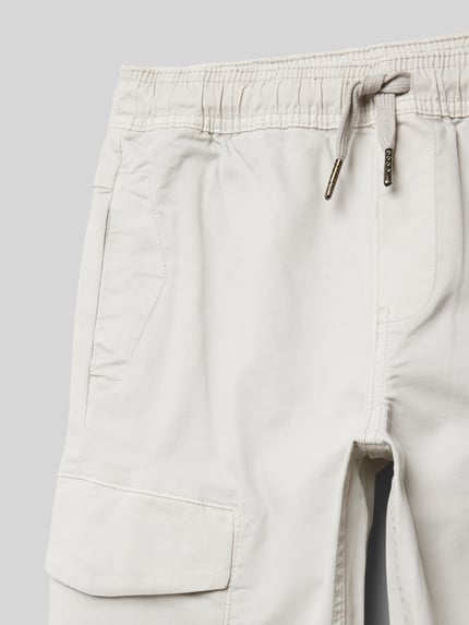 Garcia Straight Leg Cargohose mit Label-Detail Ecru 2