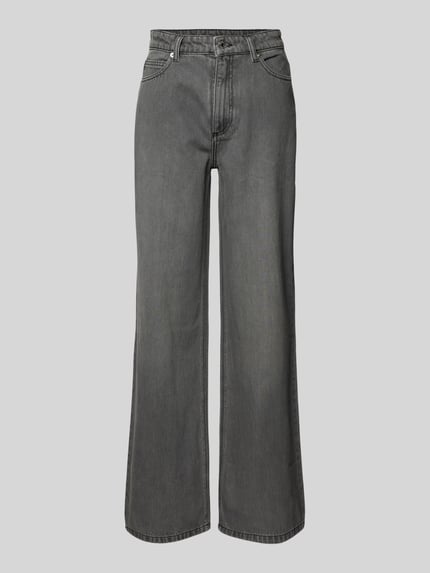 Zadig&Voltaire Jeansy o kroju straight leg z 5 kieszeniami model ‘ELIO’ Ciemnoszary 2