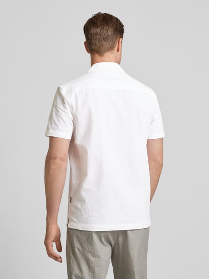 Michael Kors Relaxed Fit Freizeithemd mit Strukturmuster Weiss 5