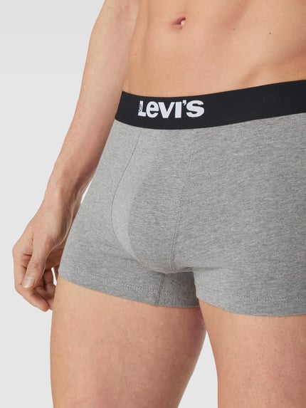 Levi's® Boxershort met elastische band met logo, model 'SOLID BASIC TRUNK' Middengrijs - 3