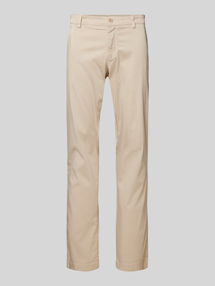 Carl Gross Chino mit Eingrifftaschen Modell 'Tomme' Beige 2