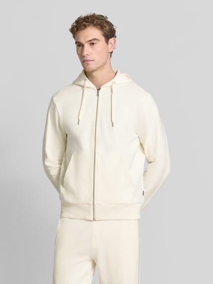 BOSS Sweatjacke mit Kängurutasche C-Silva 28 Offwhite 4