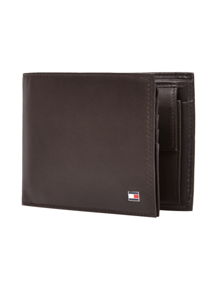 Tommy Hilfiger Geldbörse aus Leder Dunkelbraun 1