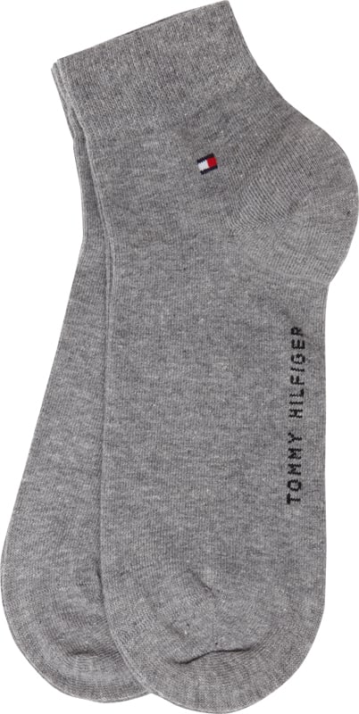 Tommy Hilfiger Sneaker-Socken aus Baumwoll-Mix im 2er-Pack Modell '2ER QUARTER' Mittelgrau 3