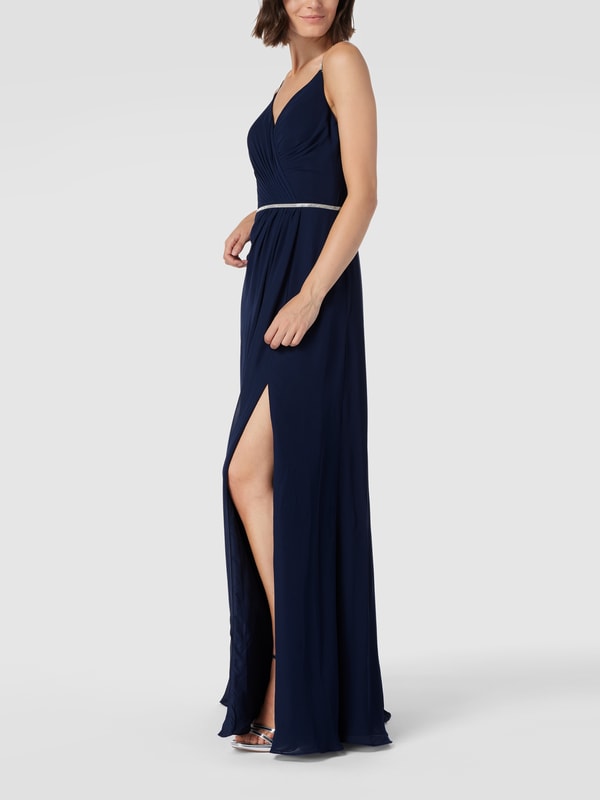 peek-cloppenburg.de | Abendkleid mit Ziersteinen in dunkelblau