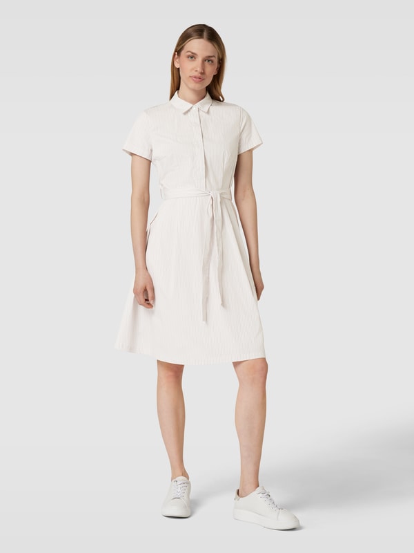 peek-cloppenburg.de | Knielanges Hemdblusenkleid mit Streifenmuster in sand