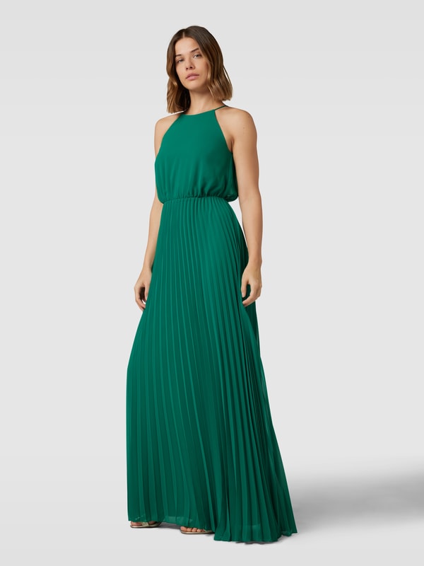peek-cloppenburg.de | Abendkleid mit Plisseefalten in apfelgrün