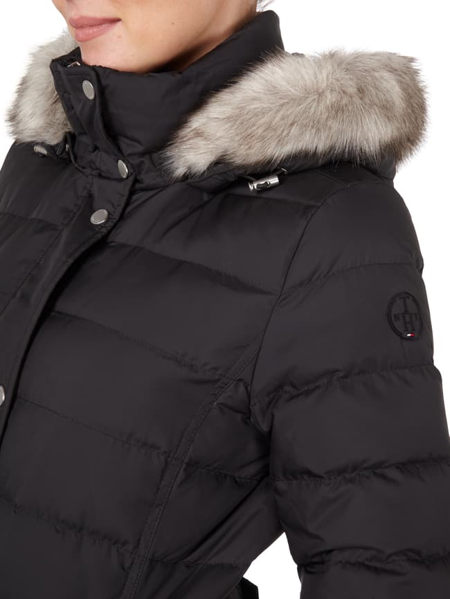Tommy Hilfiger Daunenmantel mit abnehmbarer Kapuze (black) online 
