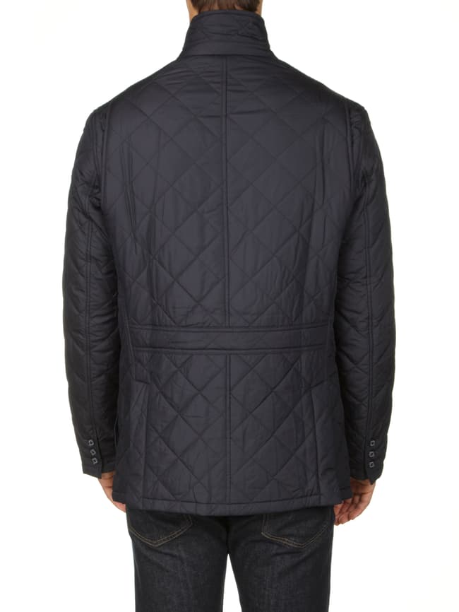 Barbour Quilted Lutz Steppjacke mit Logo Stickerei marine online kaufen