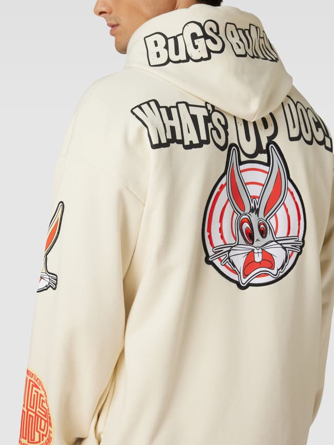 Iceberg Oversized Hoodie mit Looney Tunes®-Details (offwhite