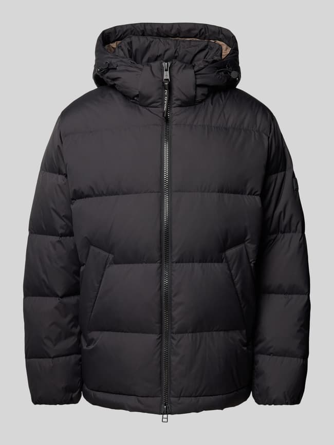 Marc O'Polo Regular Fit Daunenjacke mit abnehmbarer Kapuze (black