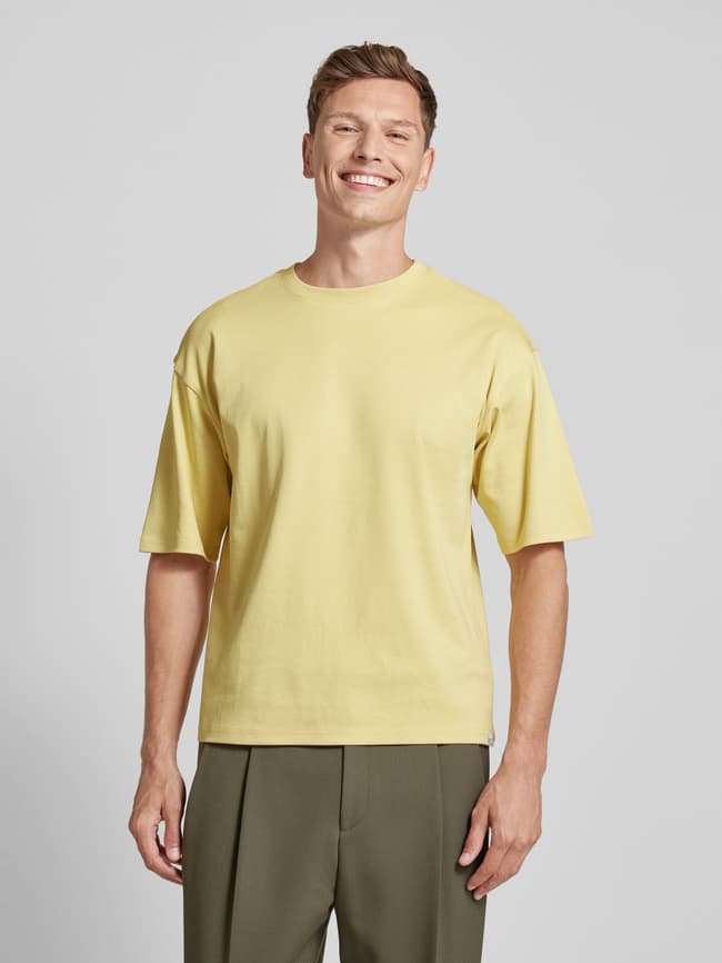 Kup online JAKE*S STUDIO MEN T-shirt z okrągłym dekoltem (żółty)