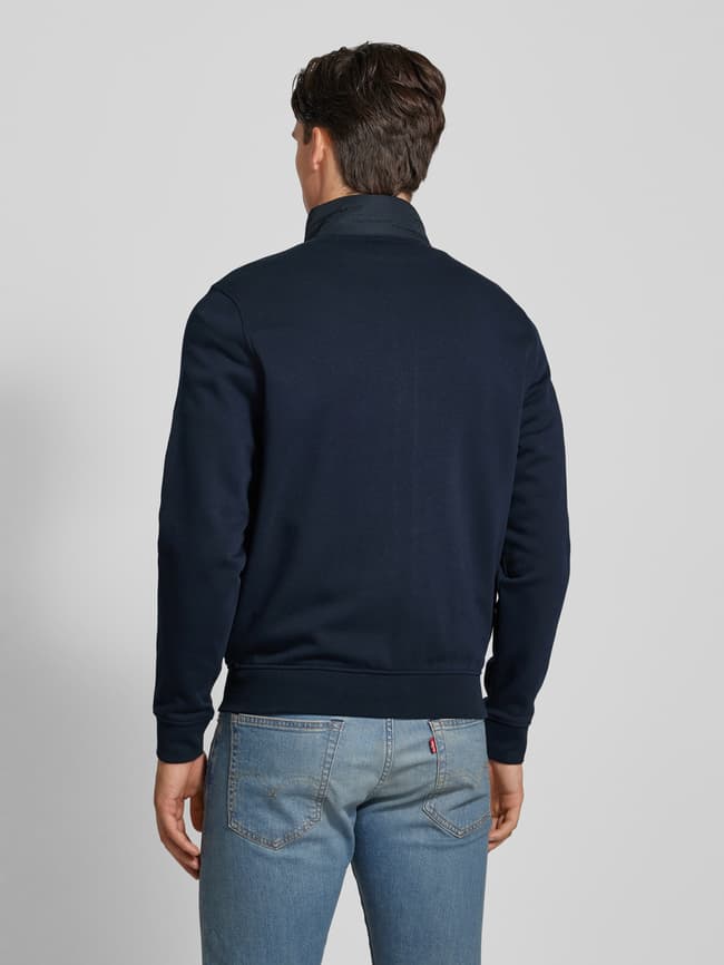 bugatti Sweatjacke mit Kontraststreifen (marine) online kaufen