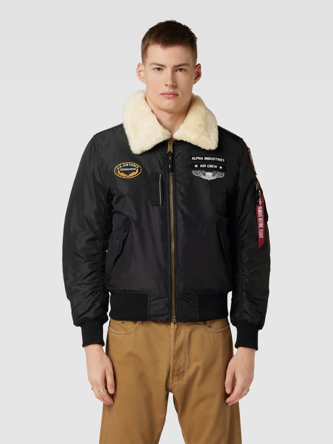 Bomberjacke Alpha Injector Schwarz Alpha Industries Bomberjacke
