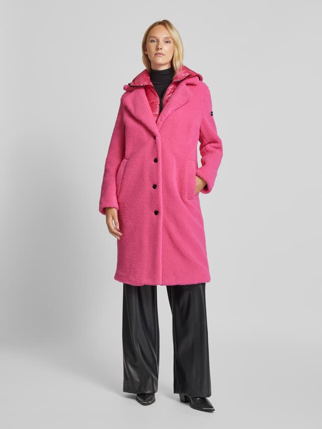 Frieda Freddies Mantel im Double-Layer-Look Modell 'GINE' (pink