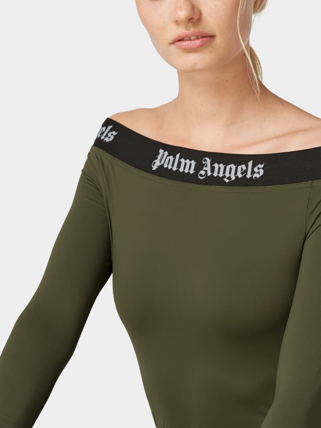 Palm Angels Off Shoulder Body olivgr n online kaufen