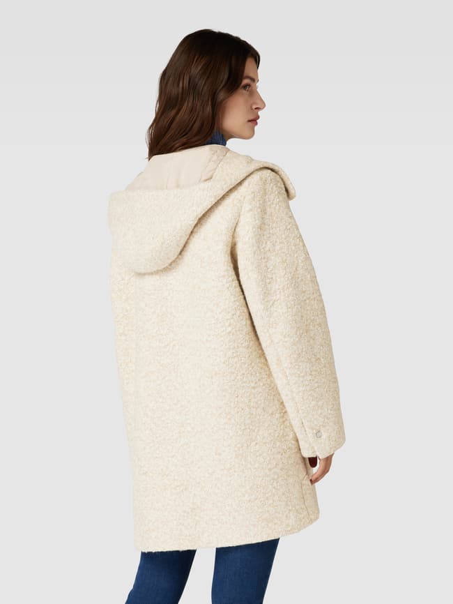 Beige Esprit Mantel Hooded Coat Mantel Esprit Wolle EDC BY ESPRIT
