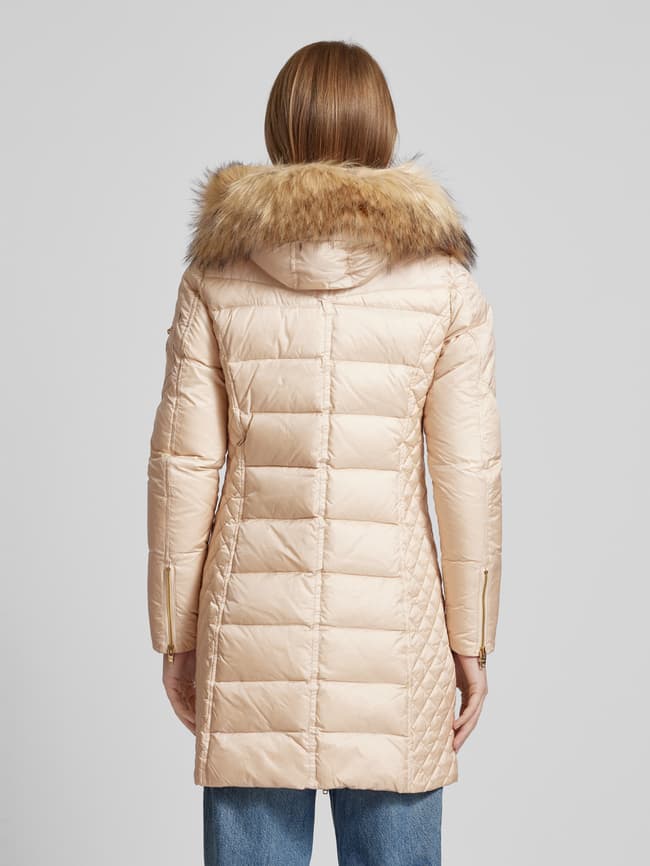 Rockandblue Daunenjacke Damen Echtfell Kapuze Daunen Jacke Rock