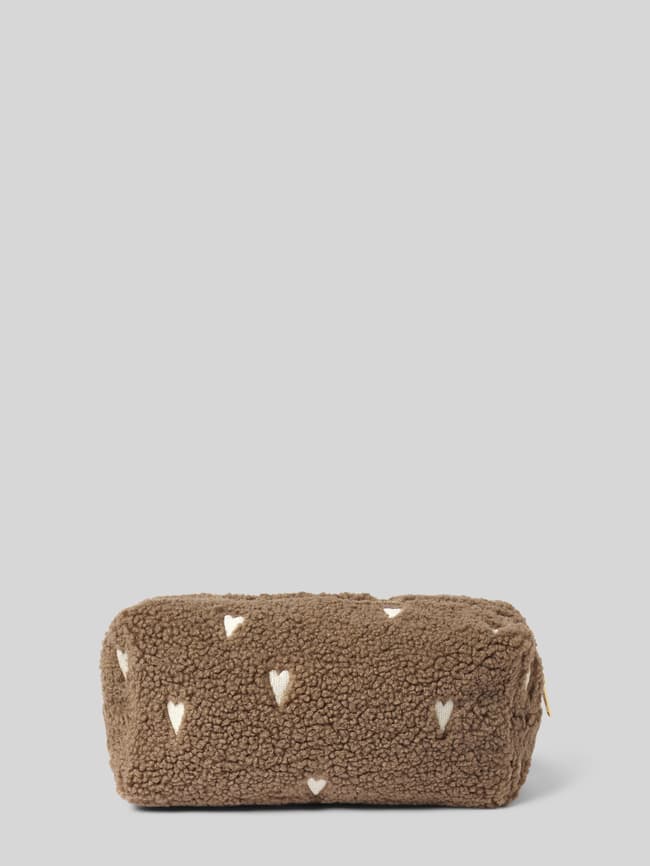 Mud Pie Kosmetiktasche Aus Geflochtenem Stroh – Stylische Tragetasche In Kokos-Optik