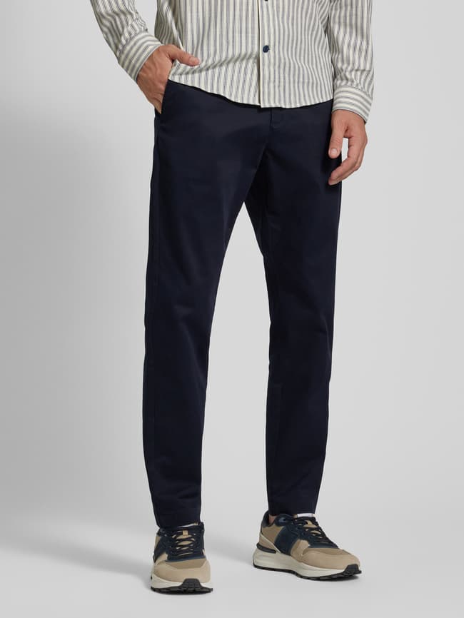 CK Calvin Klein Regular Fit Chino mit Knopfverschluss (marine  