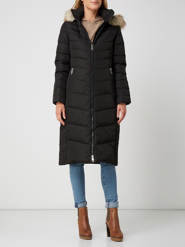Tommy Hilfiger Daunenmantel mit abnehmbarer Kapuze 