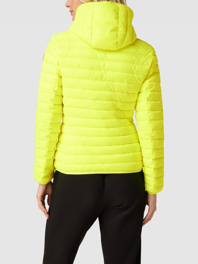 SAVE THE DUCK Steppjacke mit Label-Patch Modell 'KYLA' (neon gelb