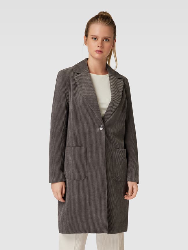 Coat Cord Mantel Oversize Handmade Corduroy Trench Coat: Retro