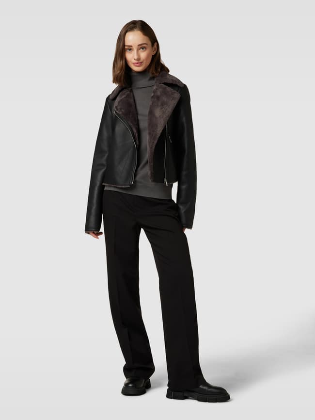 Damen Lederjacken Mango Cadi Lederjacke Mango Jacke In Leder-Optik