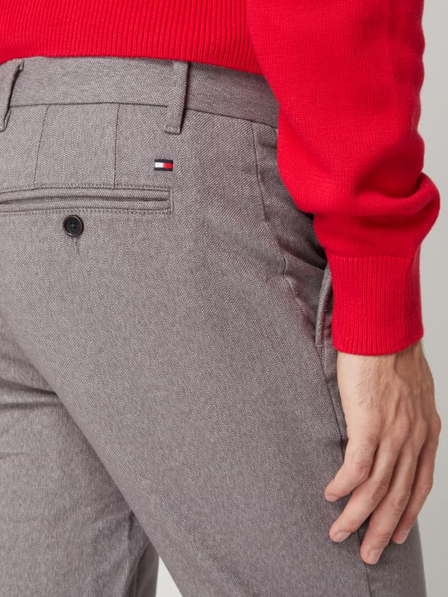 Tommy Hilfiger Straight Fit Chino mit Stretch-Anteil (anthrazit 
